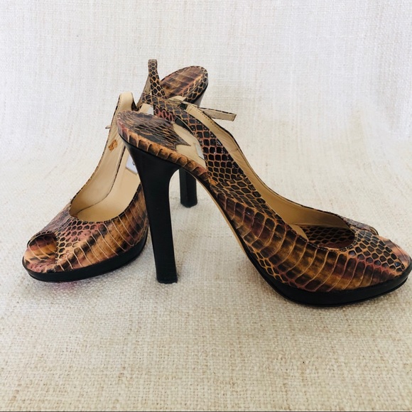Jimmy Choo Shoes - Jimmy Choo Slingback Heels reptile snake print